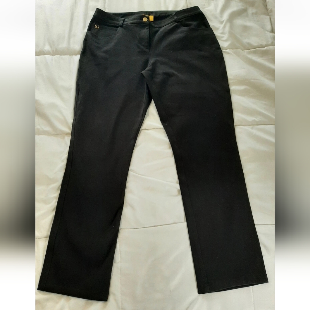 St John Pants Black Size 8 High Rise Stretch